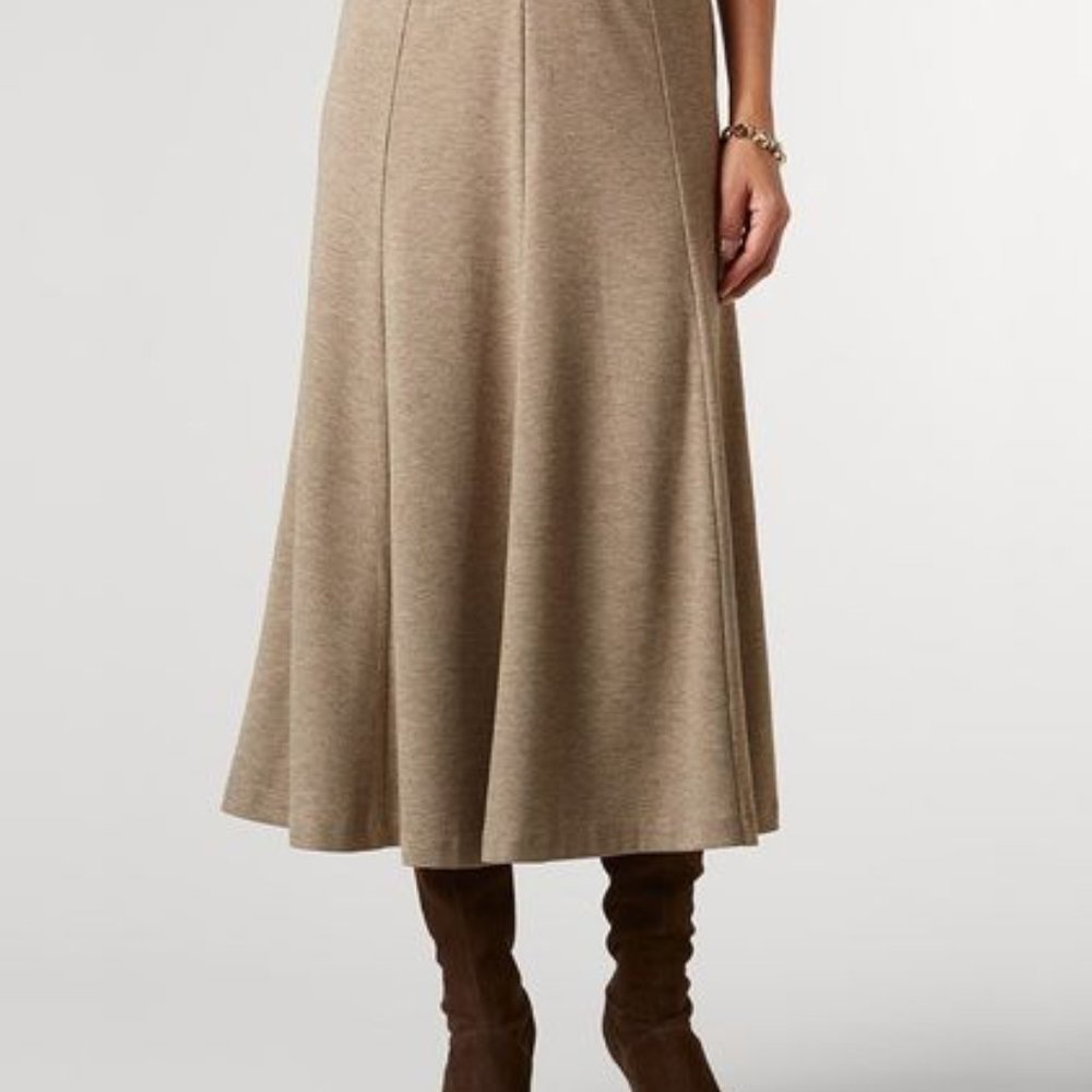 Coldwater Creek Ponte Heathered Boot Skirt (12)